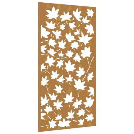 vidaXL Garten-Wanddeko 105x55 cm Cortenstahl Ahornblatt-Design