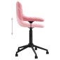 Esszimmerstühle 2 Stk. Drehbar Rosa Samt Esszimmerstühle 2 Stk. Drehbar Rosa Samt