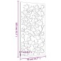 vidaXL Garten-Wanddeko 105x55 cm Cortenstahl Ahornblatt-Design