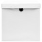 vidaXL Aufbewahrungsboxen mit Deckeln 4 Stk. 28x28x28 cm Weiß vidaXL Aufbewahrungsboxen mit Deckeln 4 Stk. 28x28x28 cm Weiß