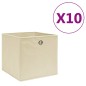vidaXL Aufbewahrungsboxen 10 Stk. Vliesstoff 28x28x28 cm Creme vidaXL Aufbewahrungsboxen 10 Stk. Vliesstoff 28x28x28 cm Creme