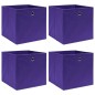 vidaXL Aufbewahrungsboxen 4 Stk. Vliesstoff 28x28x28 cm Lila vidaXL Aufbewahrungsboxen 4 Stk. Vliesstoff 28x28x28 cm Lila