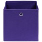 vidaXL Aufbewahrungsboxen 4 Stk. Vliesstoff 28x28x28 cm Lila vidaXL Aufbewahrungsboxen 4 Stk. Vliesstoff 28x28x28 cm Lila