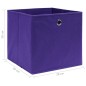 vidaXL Aufbewahrungsboxen 4 Stk. Vliesstoff 28x28x28 cm Lila vidaXL Aufbewahrungsboxen 4 Stk. Vliesstoff 28x28x28 cm Lila