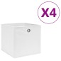 vidaXL Aufbewahrungsboxen 4 Stk. Vliesstoff 28x28x28 cm Weiß vidaXL Aufbewahrungsboxen 4 Stk. Vliesstoff 28x28x28 cm Weiß