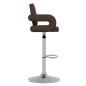 Barhocker 2 Stk. Braun Kunstleder Barhocker 2 Stk. Braun Kunstleder