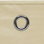 vidaXL Aufbewahrungsboxen mit Deckeln 10 Stk. 28x28x28 cm Creme vidaXL Aufbewahrungsboxen mit Deckeln 10 Stk. 28x28x28 cm Creme