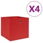 vidaXL Aufbewahrungsboxen 4 Stk. Vliesstoff 28x28x28 cm Rot vidaXL Aufbewahrungsboxen 4 Stk. Vliesstoff 28x28x28 cm Rot