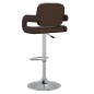 Barhocker 2 Stk. Braun Kunstleder Barhocker 2 Stk. Braun Kunstleder