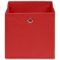 vidaXL Aufbewahrungsboxen 4 Stk. Vliesstoff 28x28x28 cm Rot vidaXL Aufbewahrungsboxen 4 Stk. Vliesstoff 28x28x28 cm Rot