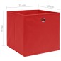 vidaXL Aufbewahrungsboxen 4 Stk. Vliesstoff 28x28x28 cm Rot vidaXL Aufbewahrungsboxen 4 Stk. Vliesstoff 28x28x28 cm Rot