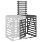 vidaXL Erweiterung für Mülltonnenbox Grau Massivholz Kiefer vidaXL Erweiterung für Mülltonnenbox Grau Massivholz Kiefer
