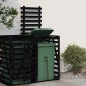 vidaXL Erweiterung für Mülltonnenbox Schwarz Massivholz Kiefer vidaXL Erweiterung für Mülltonnenbox Schwarz Massivholz Kiefer