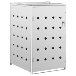 vidaXL Mülltonnenbox für 1 Tonne 240 L Edelstahl