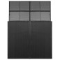vidaXL Mülltonnenbox für 2 Tonnen Schwarz 153 x 78 x 120 cm Poly Rattan vidaXL Mülltonnenbox für 2 Tonnen Schwarz 153 x 78 x 120 cm Poly Rattan