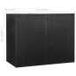 vidaXL Mülltonnenbox für 2 Tonnen Schwarz 153 x 78 x 120 cm Poly Rattan vidaXL Mülltonnenbox für 2 Tonnen Schwarz 153 x 78 x 120 cm Poly Rattan