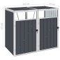 vidaXL Mülltonnenbox für 2 Mülltonnen Anthrazit 143×81×121 cm Stahl vidaXL Mülltonnenbox für 2 Mülltonnen Anthrazit 143×81×121 cm Stahl
