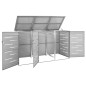 vidaXL Mülltonnenbox für 3 Tonnen 207x77,5x115 cm Edelstahl vidaXL Mülltonnenbox für 3 Tonnen 207x77,5x115 cm Edelstahl