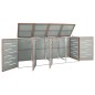 vidaXL Mülltonnenbox für 4 Tonnen 276,5x77,5x115,5 cm Edelstahl vidaXL Mülltonnenbox für 4 Tonnen 276,5x77,5x115,5 cm Edelstahl
