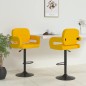 Barhocker 2 Stk. Senfgelb Stoff Barhocker 2 Stk. Senfgelb Stoff