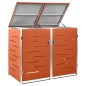 vidaXL Mülltonnenbox für 2 Tonnen 138x77,5x115,5 cm Edelstahl vidaXL Mülltonnenbox für 2 Tonnen 138x77,5x115,5 cm Edelstahl