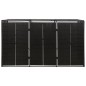 vidaXL Mülltonnenbox für 3 Tonnen Schwarz 207x80x117 cm Poly Rattan vidaXL Mülltonnenbox für 3 Tonnen Schwarz 207x80x117 cm Poly Rattan