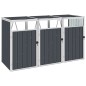 vidaXL Mülltonnenbox für 3 Mülltonnen Anthrazit 213×81×121 cm Stahl vidaXL Mülltonnenbox für 3 Mülltonnen Anthrazit 213×81×121 cm Stahl