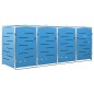 vidaXL Mülltonnenbox für 4 Tonnen 276,5x77,5x115,5 cm Edelstahl vidaXL Mülltonnenbox für 4 Tonnen 276,5x77,5x115,5 cm Edelstahl