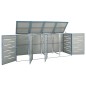 vidaXL Mülltonnenbox für 4 Tonnen 276,5x77,5x115,5 cm Edelstahl vidaXL Mülltonnenbox für 4 Tonnen 276,5x77,5x115,5 cm Edelstahl