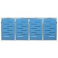 vidaXL Mülltonnenbox für 4 Tonnen 276,5x77,5x115,5 cm Edelstahl vidaXL Mülltonnenbox für 4 Tonnen 276,5x77,5x115,5 cm Edelstahl