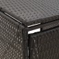 vidaXL Mülltonnenbox für 4 Tonnen Schwarz 274x80x117 cm Poly Rattan vidaXL Mülltonnenbox für 4 Tonnen Schwarz 274x80x117 cm Poly Rattan