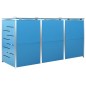 vidaXL Mülltonnenbox für 3 Tonnen 207x77,5x115 cm Edelstahl vidaXL Mülltonnenbox für 3 Tonnen 207x77,5x115 cm Edelstahl