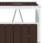 vidaXL Mülltonnenbox für 3 Mülltonnen Braun 213×81×121 cm Stahl vidaXL Mülltonnenbox für 3 Mülltonnen Braun 213×81×121 cm Stahl