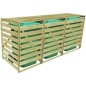 vidaXL Mülltonnenbox für 3 Tonnen 240 L Imprägniertes Holz vidaXL Mülltonnenbox für 3 Tonnen 240 L Imprägniertes Holz