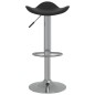 Barhocker 2 Stk. Schwarz Verchromter Stahl und Kunstleder Barhocker 2 Stk. Schwarz Verchromter Stahl und Kunstleder