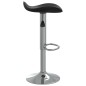 Barhocker 2 Stk. Schwarz Verchromter Stahl und Kunstleder Barhocker 2 Stk. Schwarz Verchromter Stahl und Kunstleder