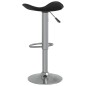 Barhocker 2 Stk. Schwarz Verchromter Stahl und Kunstleder Barhocker 2 Stk. Schwarz Verchromter Stahl und Kunstleder