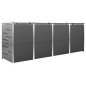 vidaXL Mülltonnenbox für 4 Tonnen 276,5x77,5x115,5 cm Edelstahl vidaXL Mülltonnenbox für 4 Tonnen 276,5x77,5x115,5 cm Edelstahl