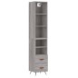 vidaXL Highboard Grau Sonoma 34,5x34x180 cm Holzwerkstoff vidaXL Highboard Grau Sonoma 34,5x34x180 cm Holzwerkstoff