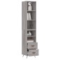 vidaXL Highboard Grau Sonoma 34,5x34x180 cm Holzwerkstoff vidaXL Highboard Grau Sonoma 34,5x34x180 cm Holzwerkstoff