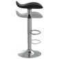 Barhocker 2 Stk. Schwarz Verchromter Stahl und Kunstleder Barhocker 2 Stk. Schwarz Verchromter Stahl und Kunstleder