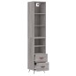 vidaXL Highboard Grau Sonoma 34,5x34x180 cm Holzwerkstoff vidaXL Highboard Grau Sonoma 34,5x34x180 cm Holzwerkstoff
