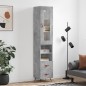 vidaXL Highboard Betongrau 34,5x34x180 cm Holzwerkstoff vidaXL Highboard Betongrau 34,5x34x180 cm Holzwerkstoff