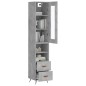 vidaXL Highboard Betongrau 34,5x34x180 cm Holzwerkstoff vidaXL Highboard Betongrau 34,5x34x180 cm Holzwerkstoff