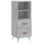 vidaXL Highboard Betongrau 34,5x34x180 cm Holzwerkstoff vidaXL Highboard Betongrau 34,5x34x180 cm Holzwerkstoff