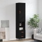 vidaXL Highboard Schwarz 34,5x34x180 cm Holzwerkstoff vidaXL Highboard Schwarz 34,5x34x180 cm Holzwerkstoff