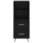 vidaXL Highboard Schwarz 34,5x34x180 cm Holzwerkstoff vidaXL Highboard Schwarz 34,5x34x180 cm Holzwerkstoff