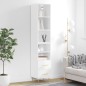 vidaXL Highboard Hochglanz-Weiß 34,5x34x180 cm Holzwerkstoff vidaXL Highboard Hochglanz-Weiß 34,5x34x180 cm Holzwerkstoff
