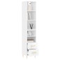 vidaXL Highboard Hochglanz-Weiß 34,5x34x180 cm Holzwerkstoff vidaXL Highboard Hochglanz-Weiß 34,5x34x180 cm Holzwerkstoff