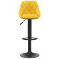 Barhocker 2 Stk. Senfgelb Samt Barhocker 2 Stk. Senfgelb Samt